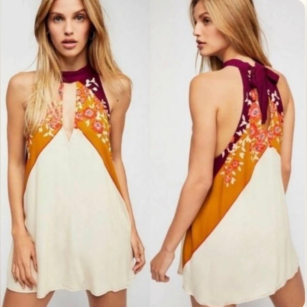 NWT Free People Beat of my Heart Tunic in Purple